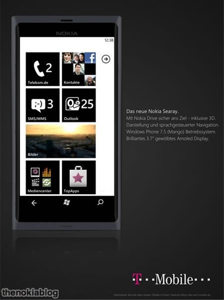 Nokia Searay на платформе Windows Phone замечен на пресс-фото