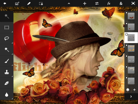 Adobe выпустила Photoshop Touch для iPad 2