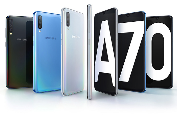 Samsung представила смартфон Galaxy A70 с большим экраном, NFC и аккумулятором на 4500 мАч