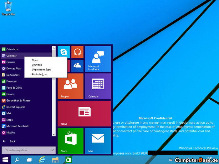 Опубликована подборка скриншотов Windows 9