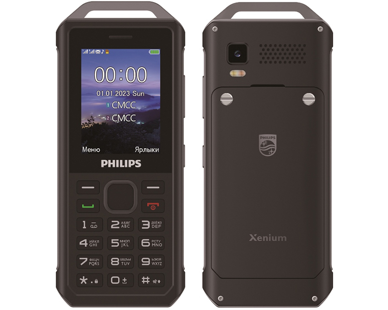 В РФ представили кнопочный телефон Philips Xenium E2317 с защитой от воды по IP67 фото