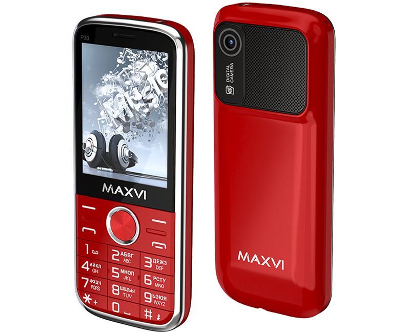 Представлен кнопочный телефон Maxvi P30 с мощным динамиком фото