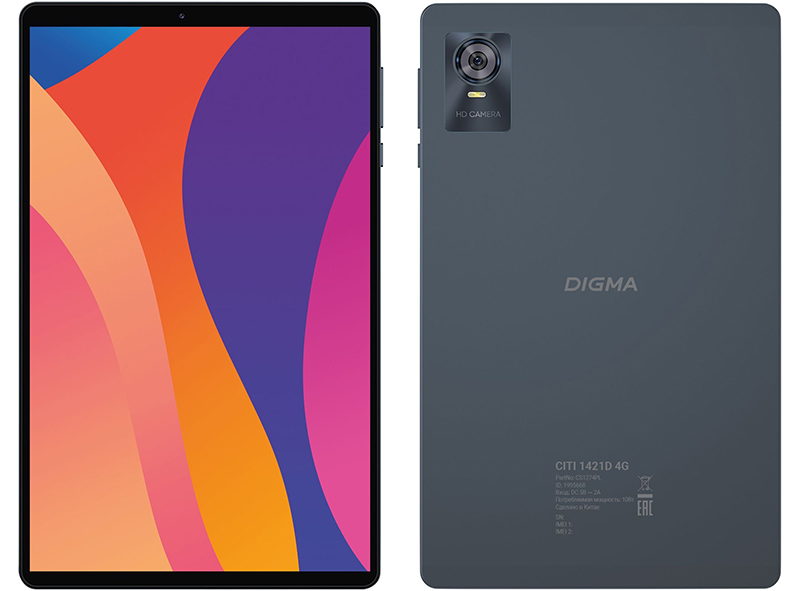 В РФ представили планшет Digma Citi 1421D 4G с узкими рамками и металлическим корпусом фото