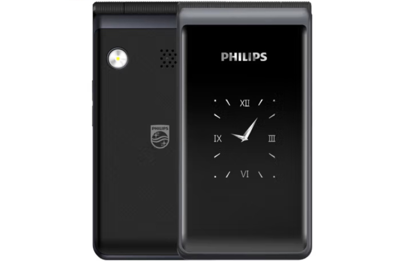 Philips E6616: раскладной кнопочный телефон с двумя экранами и портом USB Type-C фото