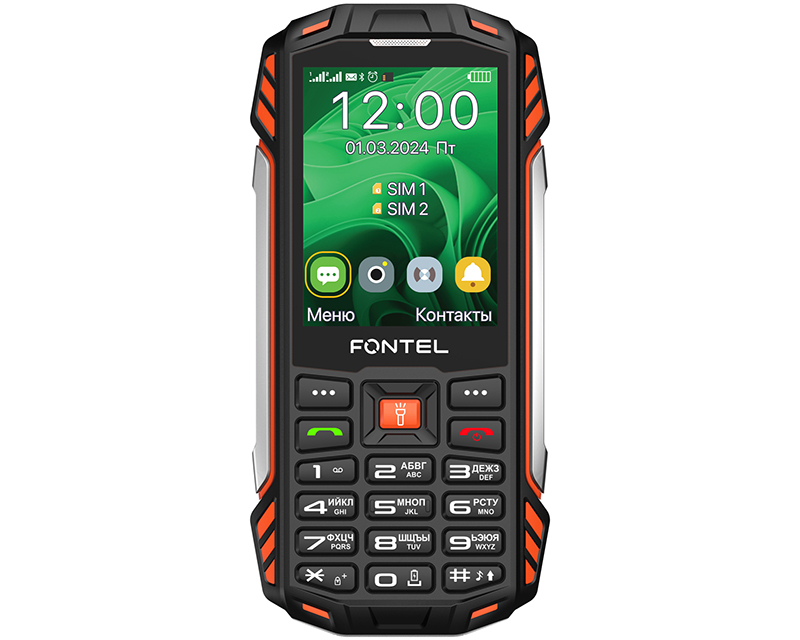Fontel RP280: кнопочный телефон с IPS-экраном, защитой по IP68 и батареей на 2 500 мАч