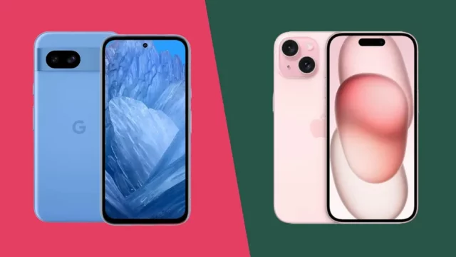 Google Pixel 8a vs iPhone 15