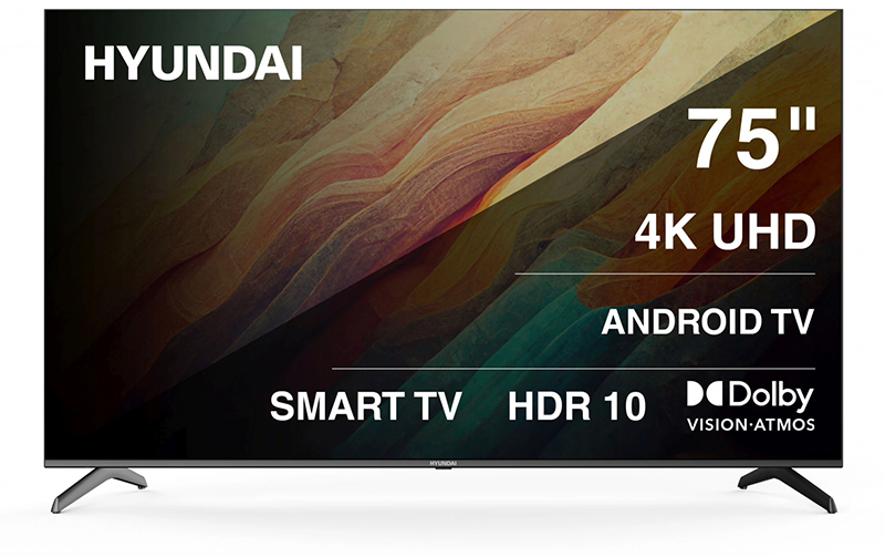 В РФ прибыли новые 4K-телевизоры Hyundai с металлическими рамками и Android TV 11 фото