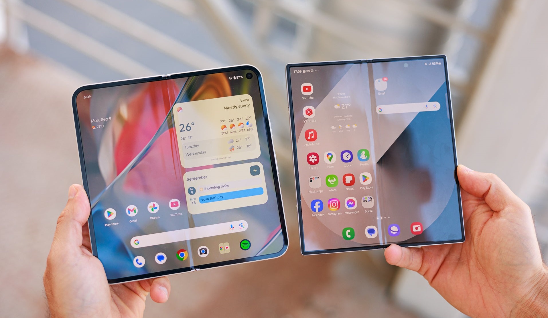 Google Pixel 9 Pro Fold vs Samsung Galaxy Z Fold 6