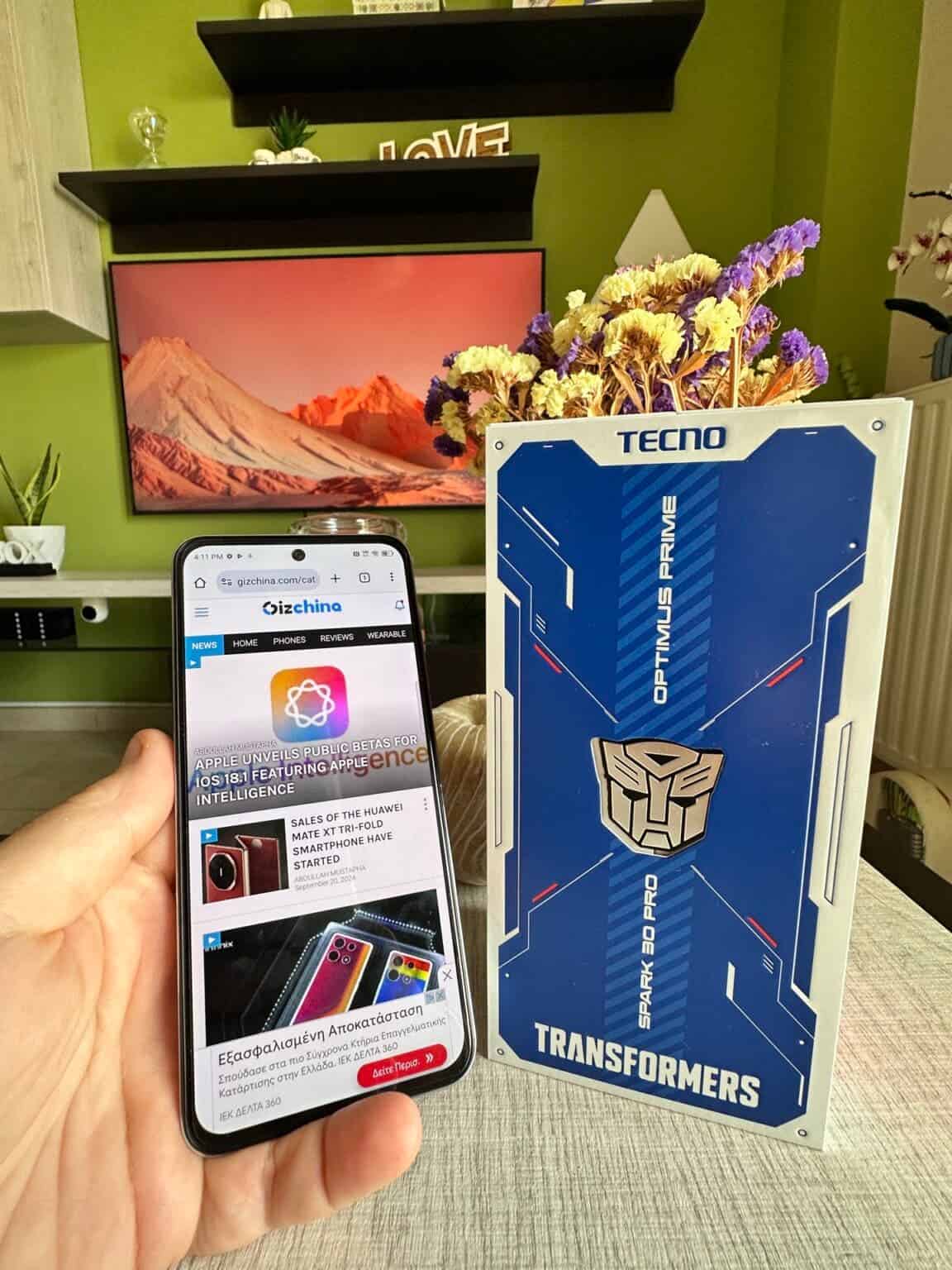 TECNO SPARK 30 Pro Transformer Edition Optimus Prime