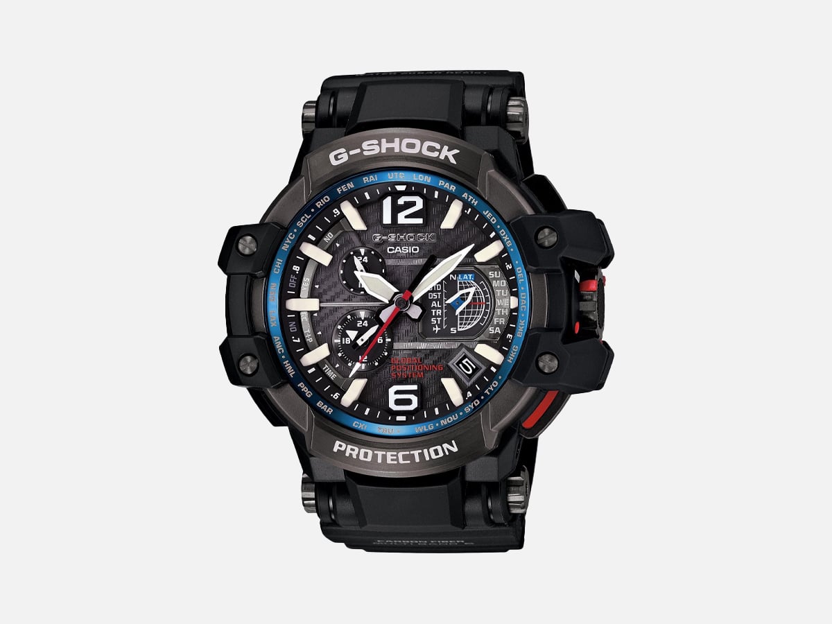 Casio – G-Shock – GravityMaster Series – GPS Hybrid Wave Ceptor – Black/Blue – GPW1000-1A